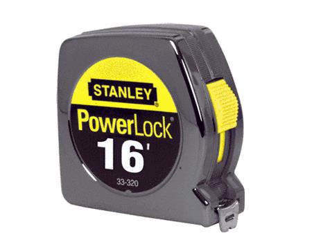 CRL 3/4" 16 Foot Stanley Powerlock II Tape Rule