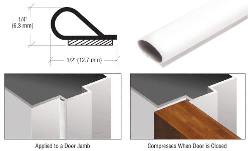CRL White Self-Adhesive Weatherstrip - 500 ft. Roll