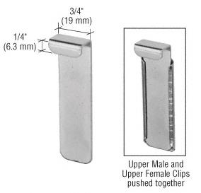 CRL Bishop Upper Mirror Clip-Male - Package