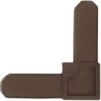 CRL 1/4" Bronze Square Cut Screen Frame Corner - 100 pack