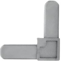 CRL 1/4" Gray Square Cut Frame Corner - 100 pack