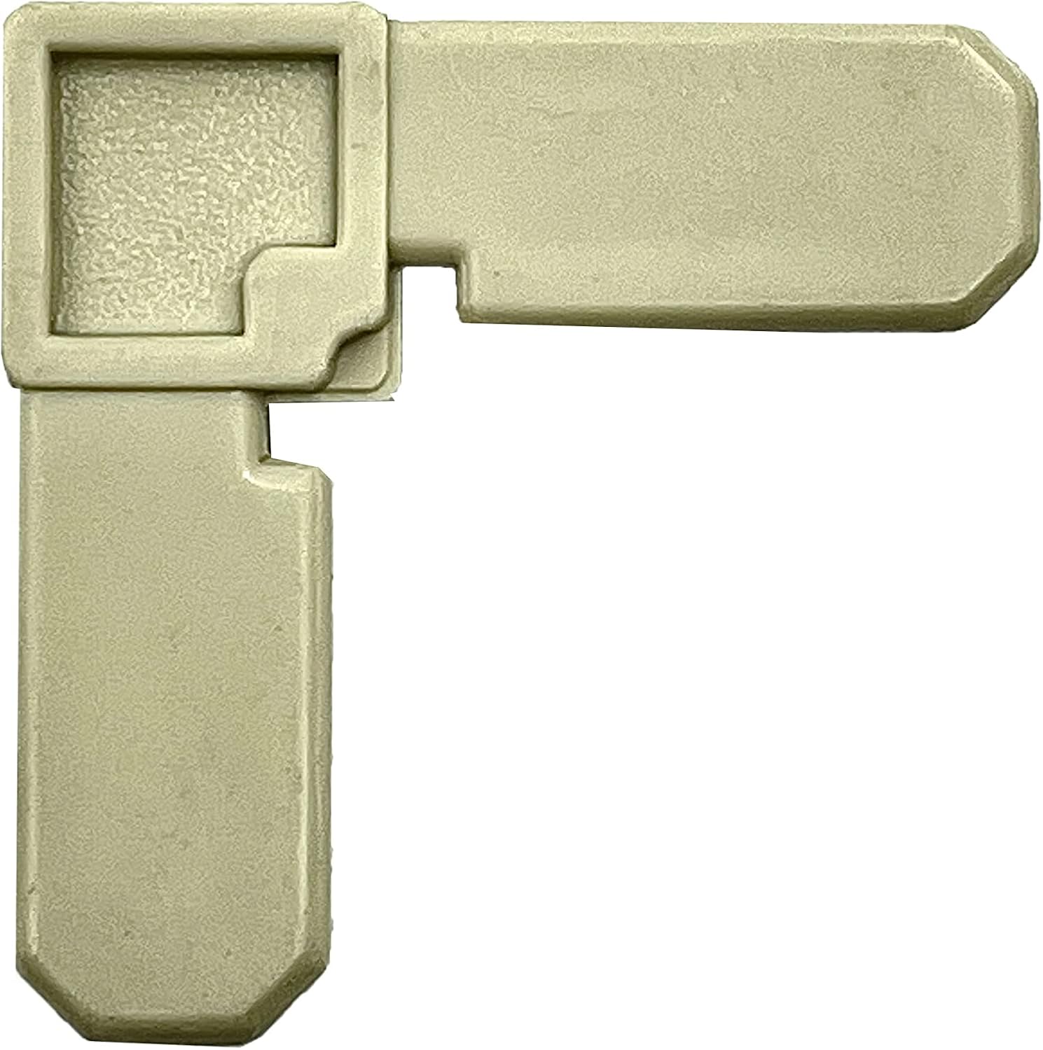 CRL 3/8" Beige Square Cut Frame Corner - 100 pack