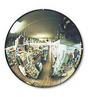 12" Acrylic Convex Mirror Indoor with Hardboard Backing