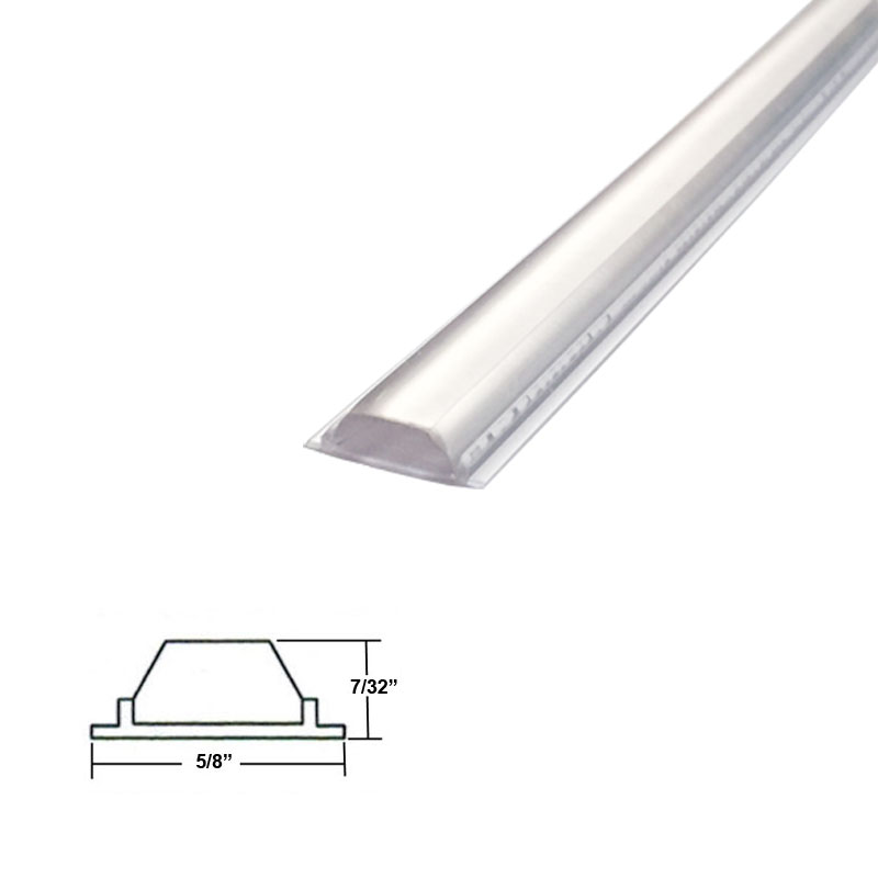 Gordon Glass&#174; Shower Door Clear Slider Jamb Wall Bumper Vinyl 78" Long