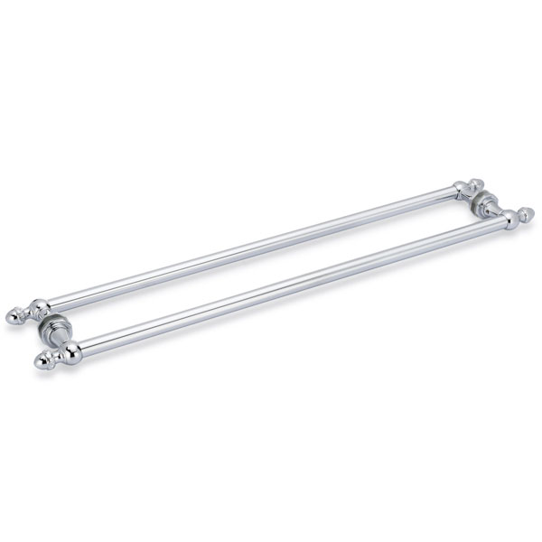 Sonata 24" Cuttable Back-to-Back Towel Bar - Polished Chrome