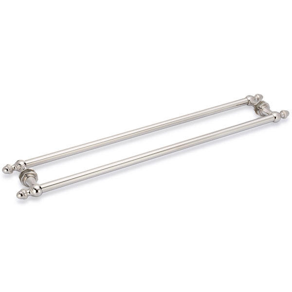 Sonata 24" Cuttable Back-to-Back Towel Bar - Polished Nickel