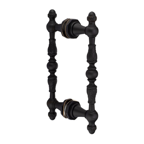 Sonata 6" Back-to-Back Double Sided Decorative Pull -  Matte Black