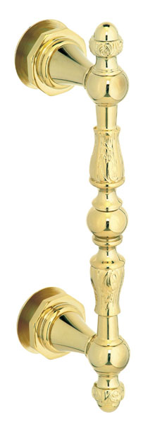 Sonata 8" Center-to-Center Single-Sided Decorative Pull - Polished Brass