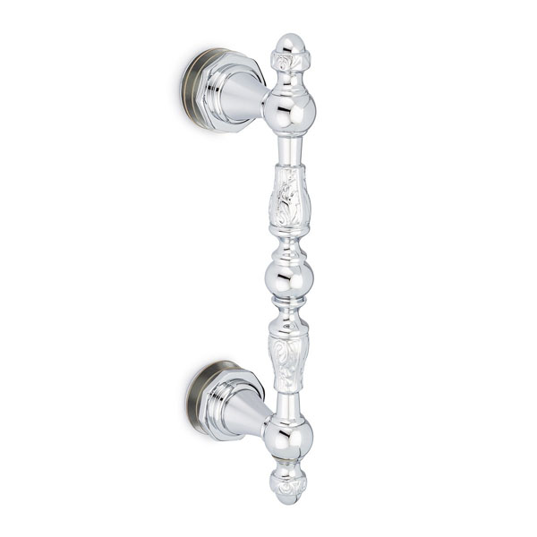 Sonata 6" Center-to-Center Single-Sided Decorative Pull - Polished Chrome