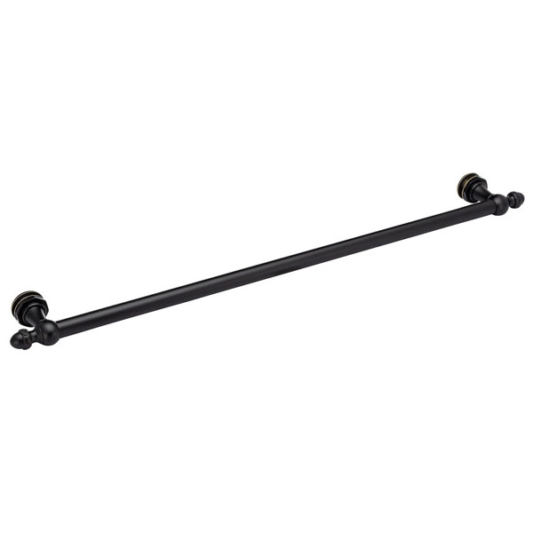 Sonata 24" Cuttable Single Sided Towel Bar - Matte Black