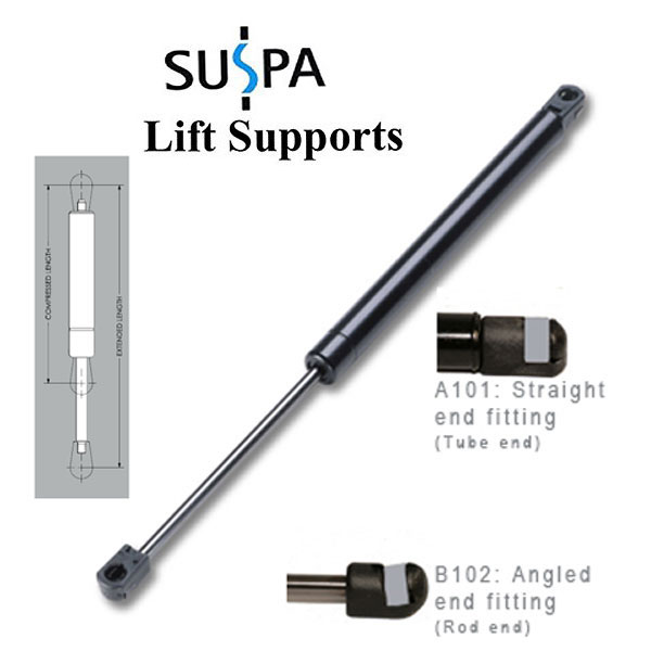 SUSPA® C16-21825 15" Gas Prop/Strut 28 lbs - Set of Two