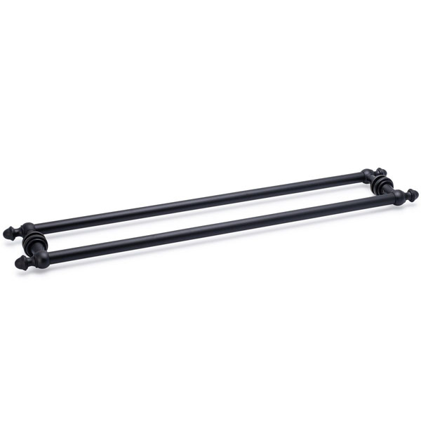 Symphony 24" Cuttable Back-to-Back Towel Bar - Matte Black