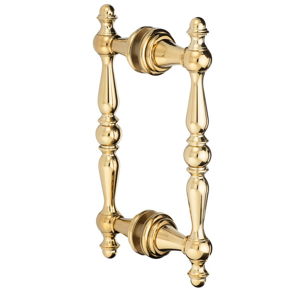 Symphony 6" Back-to-Back Double Sided Decorative Pull - Polished Brass