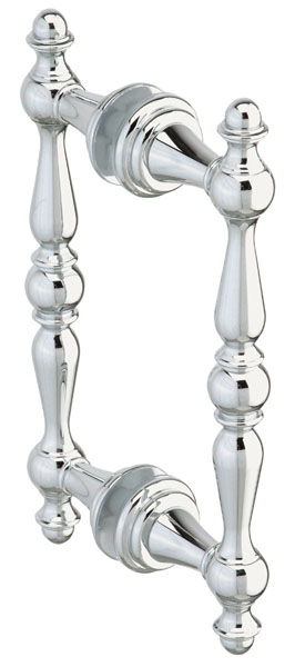 Symphony 6" Back-to-Back Double Sided Decorative Pull - Polished Chrome
