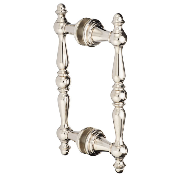 Symphony 6" Back-to-Back Double Sided Decorative Pull - Polished Nickel