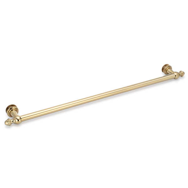 Symphony 24" Cuttable Single Sided Towel Bar - Polished Brass
