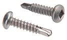 CRL 8 x 3/4" Pan Head Square Insert Tek Screw - Package of 50