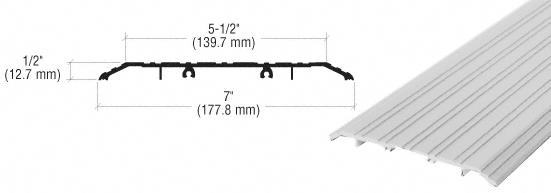 CRL Aluminum Saddle Threshold 7" Wide 1/2" High - 36-1/2 in long