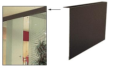 CRL Duranodic Bronze Clad 1" X 7-1/4" Custom "L" Cover for Top Hung Track