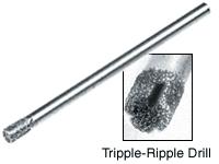 1.8 mm Triple Ripple Diamond Drill - 6 pack