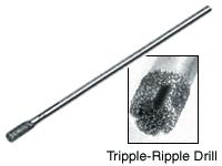 .75 mm Triple Ripple Diamond Drill - 6 pack