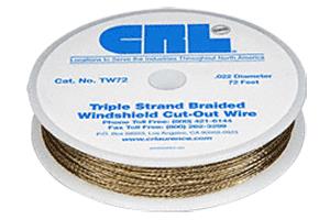CRL Triple Strand Braided Windshield Cut-Out Wire
