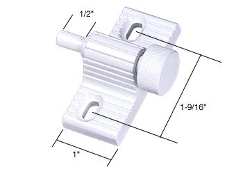 White Twist-In Door Lock