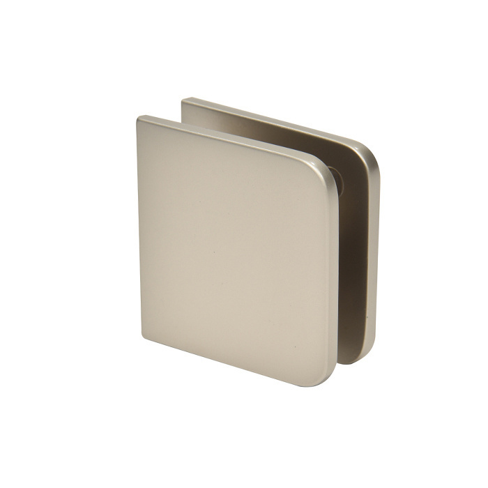 CRL Satin Nickel Traditional Style Fixed Panel U-Clamp