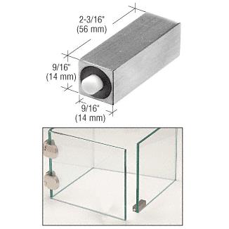 CRL Brushed Stainless Soft Force UV Bond Door Damper
