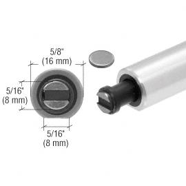 CRL Brushed Stainless Round UV Pushbutton Magnetic Latch