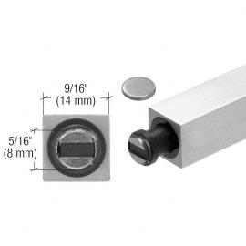 CRL Brushed Stainless Square UV Pushbutton Magnetic Latch