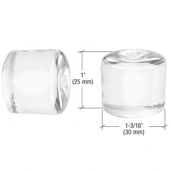 CRL UV Bonded Straight Glass Knob