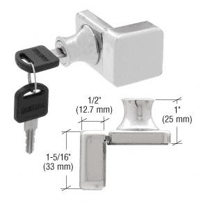 CRL Chrome UV Bond Lock for Overlay Glass Door