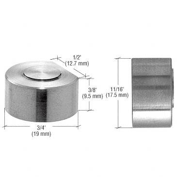 CRL Brushed Stainless UV Fixed Shelf Support