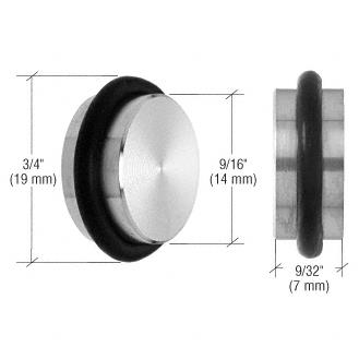 CRL Brushed Stainless Steel U.V. Bonded Large Fixed Shelf Support