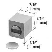 CRL Brushed Stainless Single Door UV Magnetic Latch for "All-Glass" Cabinet
