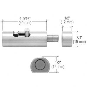 CRL Brushed Stainless UV Bond 19mm Diameter Bolt Lock for Double Doors