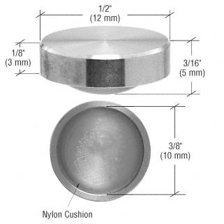 CRL Brushed Stainless UV Bonded Glass Support