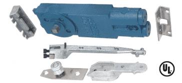 CRL Jackson Adjustable Spring Power 105 Degree Non Hold-Open Overhead Concealed Door Closer With "P" Hardware Package for 7/8" Top Rail - REPLACEMENT PART 21101AP17
