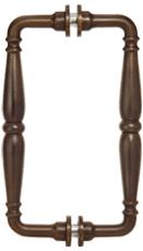 CRL Oil Rub Bronze 8" Victorian Style Back-to-Back Pull Handle