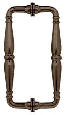 CRL Brushed Bronze 8" Victorian Style Back-to-Back Pull Handle