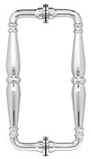 CRL Polished Chrome 8" Victorian Style Back-to-Back Pull Handle