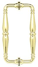 CRL Satin Brass 8" Victorian Style Back-to-Back Pull Handle
