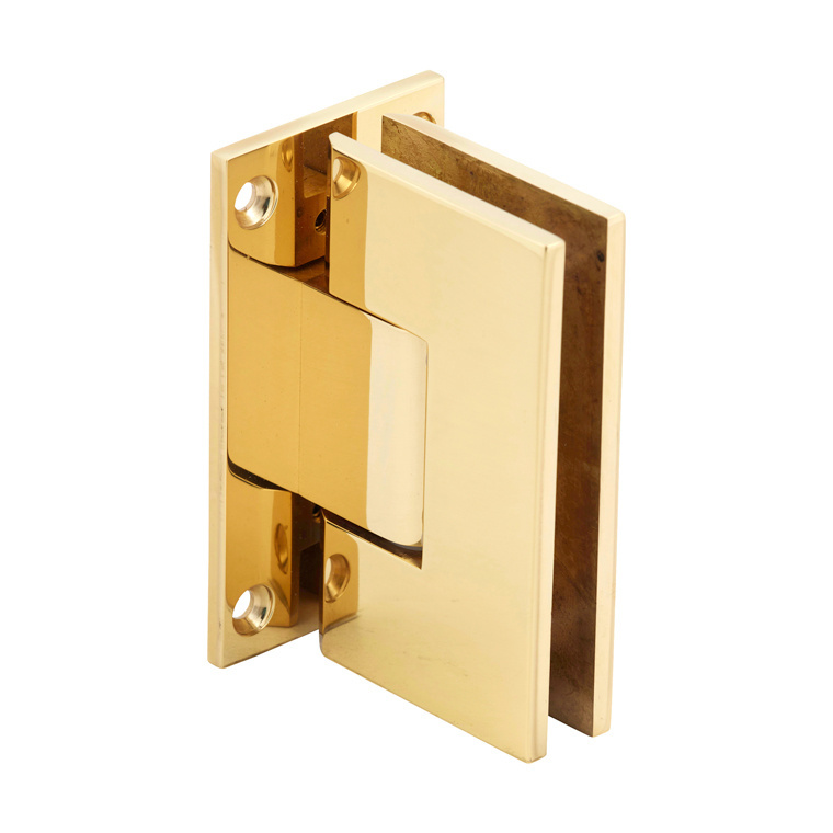 CRL Vienna 037 Series Polished Brass Wall Mount Shower Door Hinge