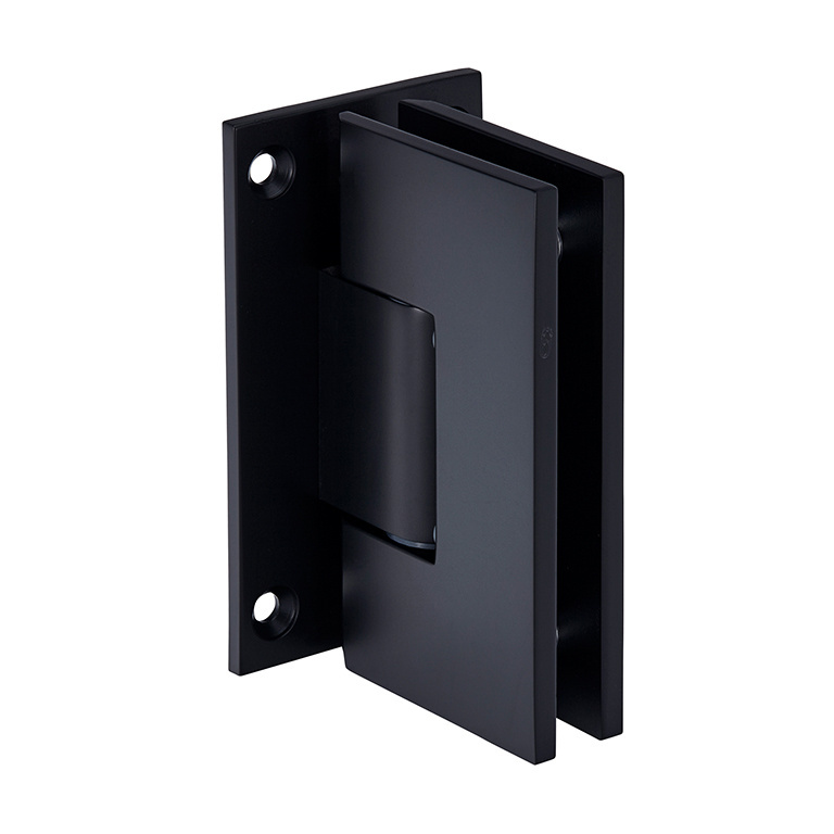CRL Vienna 037 Series Matte Black Wall Mount Shower Door Hinge