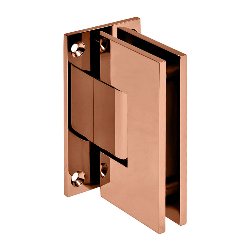 CRL Vienna 037 Series Rose Gold Wall Mount Shower Door Hinge