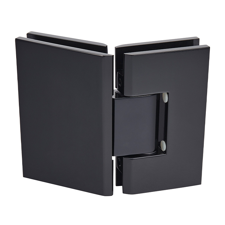CRL Vienna 045 Series Black 135&#176; Glass-to-Glass Hinge