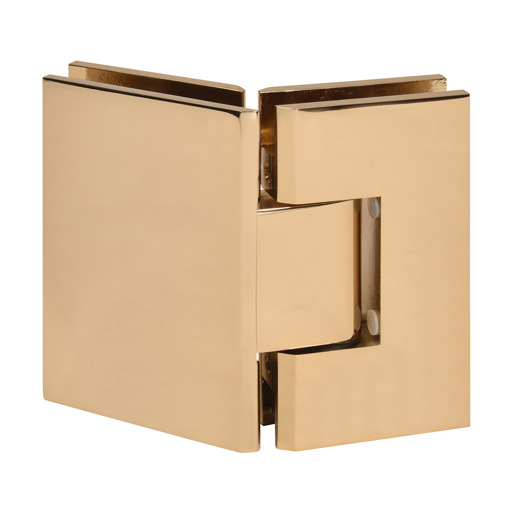 CRL Vienna 045 Series French Gold 135&#176; Glass-to-Glass Hinge