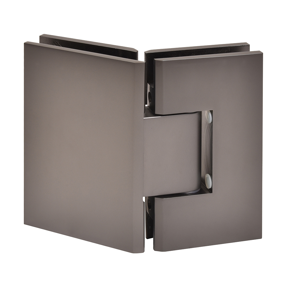 CRL Vienna 045 Series Matte Gun Metal 135&#176; Glass-to-Glass Hinge