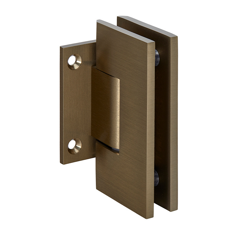 CRL Vienna 074 Series Brushed Bronze Short Back Plate Wall Mount Shower Door Hinge